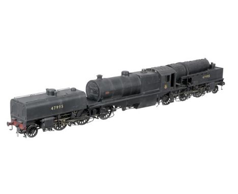 A fine Gauge 1 model of an L.M.S. Railway Co. 2-6-0+0-6-2 Beyer Garratt locomotive No.47995, scratch built by the late Geoff 