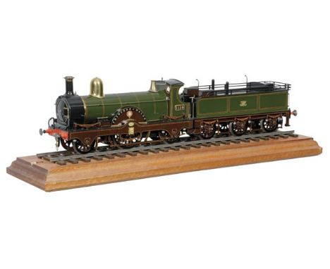 A fine Gauge 1 model of a Great Western Railway Queen Class 2-2-2 tender locomotive No.1119 ‘Princess of Wales’, scratch buil