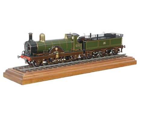 A fine Gauge 1 model of a Great Western Railway Queen Class 2-2-2 tender locomotive No.1132 ‘Prince of Wales’, scratch built 