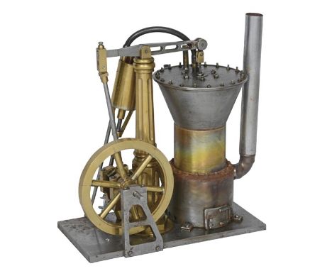 A model of a Mk1 Van Rennes hot air engine, built by the late Mr Brian Marshall of Chichester to the design by Van Rennes of 