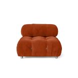 Varese-Armchair-1-Seat-Velvet-Orange RRP £750 (SKU 431)