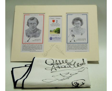 An Art of Sport Ltd Arsenal v. Tottenham Charity Golf Day for The Willow Foundation print depicting Bob Wilson of Arsenal and