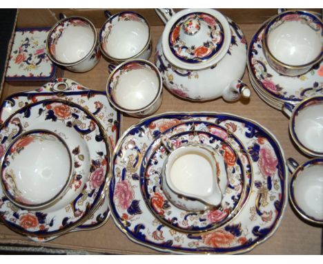 A collection of Mason's Ironstone tablewares in the Mandalay pattern, to include a six piece tea service 