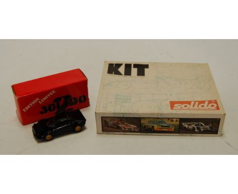 A Solido kit built and kit diecast group to include a kit built Lancia Stratos Le Point, Tour de France 80 ref. No. 1705, and