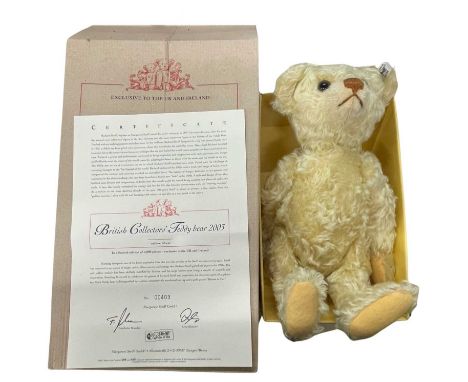 A boxed Steiff British Collector's 2003 Teddy Bear, with certificate.Number 00403 /4000Also in original shipping carton