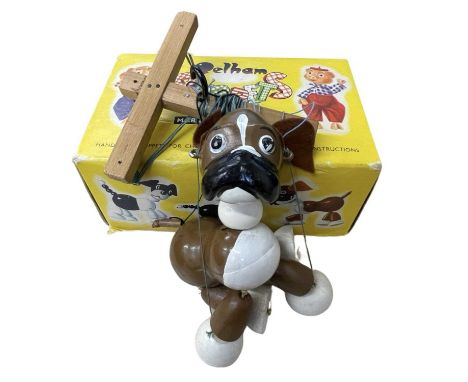 A boxed A-type Bengo The Little Boxer Dog Pelham puppet
