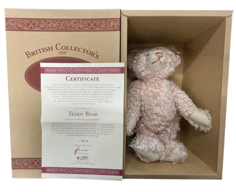 A boxed Steiff British Collector's 1997 Rose 38 Teddy Bear with certificateNumber 00644 / 3000Also in original shipping carto