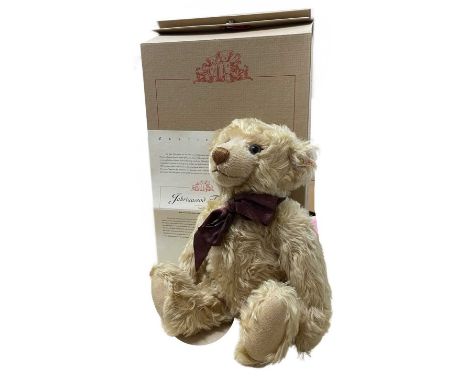 A boxed limited edition Steiff German Collector's 1996 Teddy Bear Blond 43, with certificate. Number 02092 / 3000Also in orig