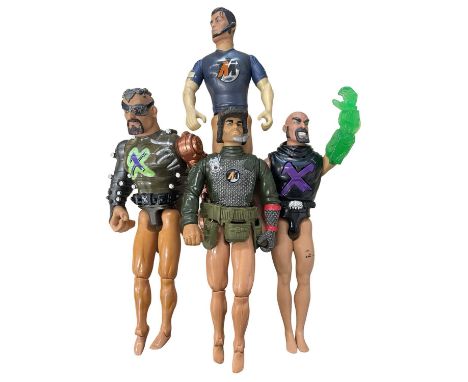 Four 1990s Action Man figures