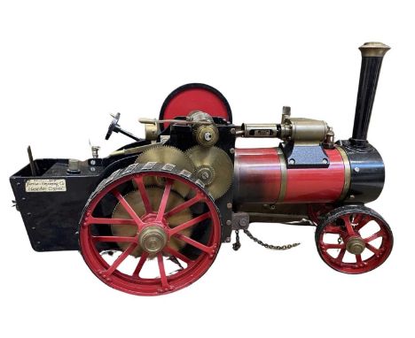 A Fareham Engineering 'Markie' Showman's Traction engine, within wooden case, together with original purchase receipt direct 