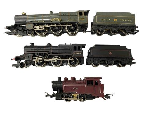 A collection of Lima 00 gauge locomotives, to include: - King George V 6000 and tender - BR Class 42700 and tender - 40106