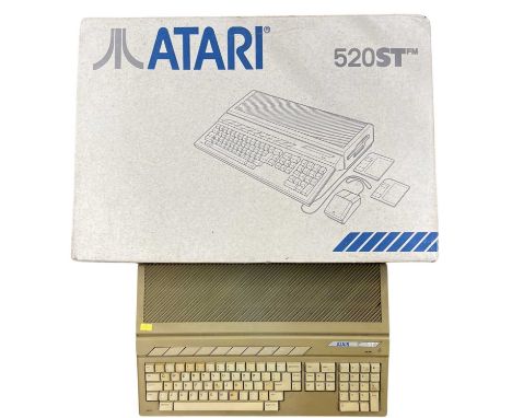 A boxed Atari 520ST console