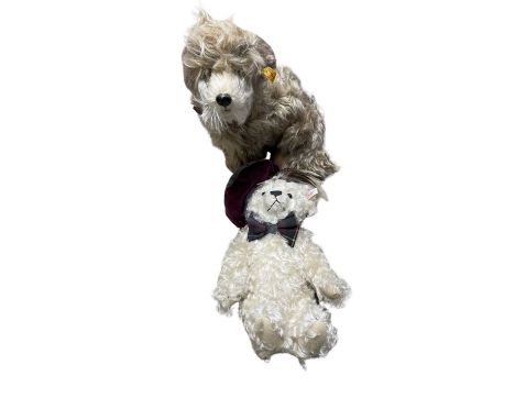 A pair of modern Steiff soft toys, to include: - 031663: Treff the Terrier - 654855: Limited edition Scottish teddy, lacking 