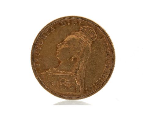 VICTORIA GOLD SOVEREIGN, 18928gOverall, this coin is in good condition, with no large chips or scratches. Both faces show som