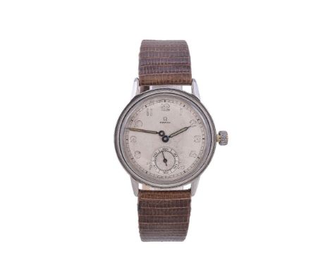 ϒ
Omega, Ref. CK2144, Stainless steel, wrist watch, no. 9994790, circa 1939 Movement: Cal. R18.8, manual wind, 15 jewels, no.