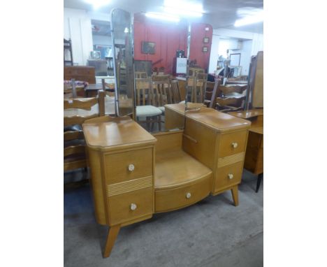 A light oak dressing table 