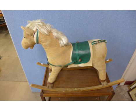 A vintage child's rocking horse 