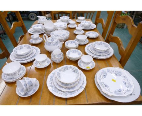 Royal Albert Silver Maple pattern tea and dinner service