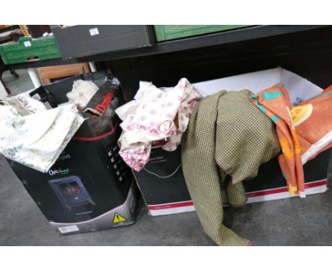 Two boxes of curtains
