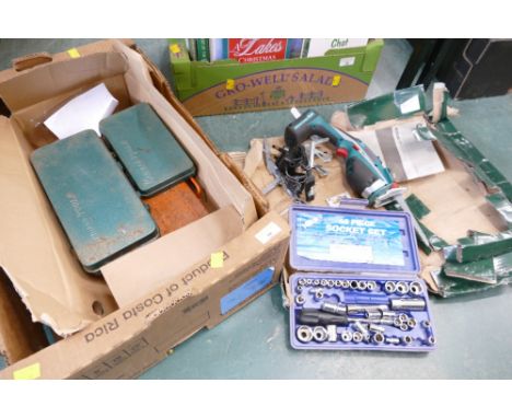 Tools, saw, socket sets etc 
