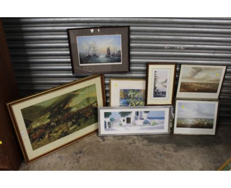 A COLLECTION OF SIGNED LIMITED EDITION PRINTS TO INCLUDE A 'DEFENCE OF RORKE'S DRIFT' PRINT, DAVID SHORT PRINT ETC. (9)