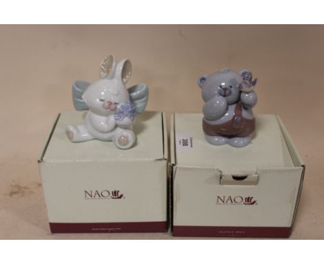 TWO BOXED NAO FIGURES ENTITLED 'FLY AWAY' AND 'SWEET SMELLS' 