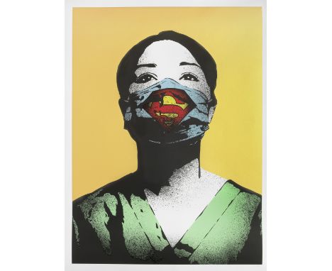 FAKE (born 1980)Super Nurse (Super-Size Gold), 2020 signed and numbered 11/20 in pencilscreenprint in colours139.8 x 99.6cm (