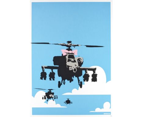 Banksy (born 1974)Happy Chopper, 2003 numbered 318/750 in pencilscreenprint in colours70 x 49.8cm (27 9/16 x 19 5/8in).publis