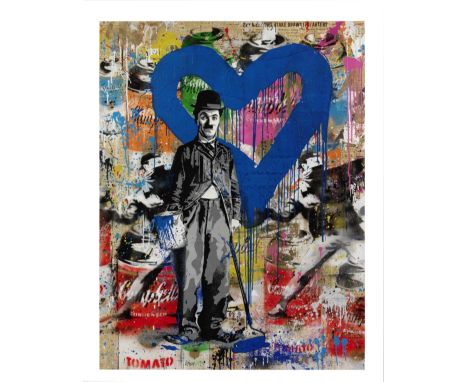 Mr. Brainwash (born 1966)Chaplin, 2017 signed; signed and dated 2017 on the reversesilkscreen and mixed media on paper127.5 x