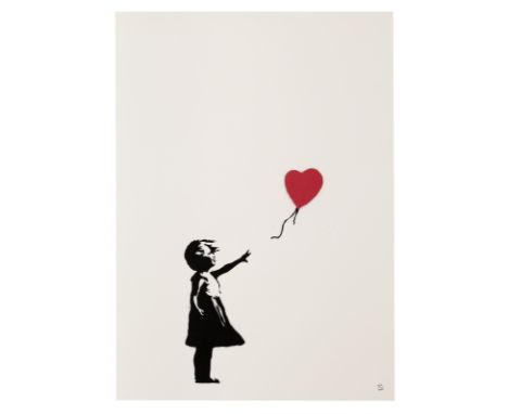 Banksy (born 1974)Girl with Balloon, 2004 numbered 165/600 in pencilscreenprint in colours70 x 50cm (27 9/16 x 19 11/16in).pu