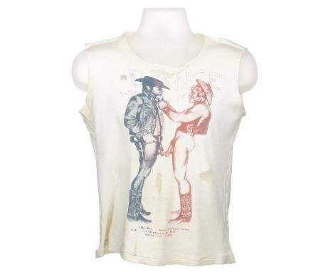 The Sex PistolsA Sid Vicious Owned Westwood/McLaren SEX 'Two Cowboys' T-shirt Worn and Customised by Sid Vicious and Autograp