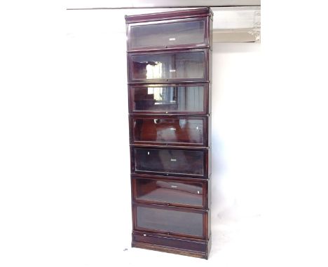 A 7-shelf Globe-Wernicke bookcase, W87cm, H252cm, D25cm (with labels) (WITH THE OPTION TO PURCHASE THE FOLLOWING LOT) 