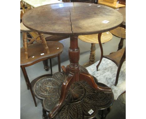 19th century mahogany, tilt-top tripod table.(B.P. 24% incl. VAT)