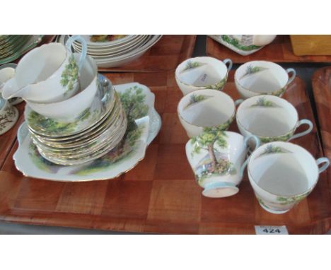 Twenty piece Shelley fine bone china 'Woodland' part tea service. (B.P. 24% incl. VAT)
