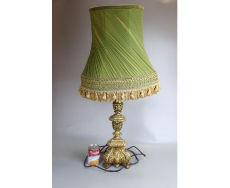 Ornate gilt table lamp 