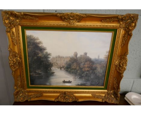 Print in ornate gilt frame 