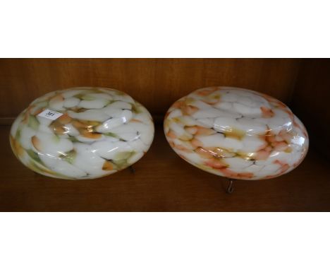 Pair of vintage light shades 