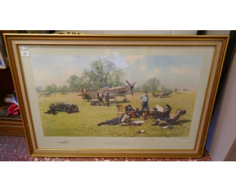 Signed L/E David Shepherd Print - At Readiness Summer 1940 