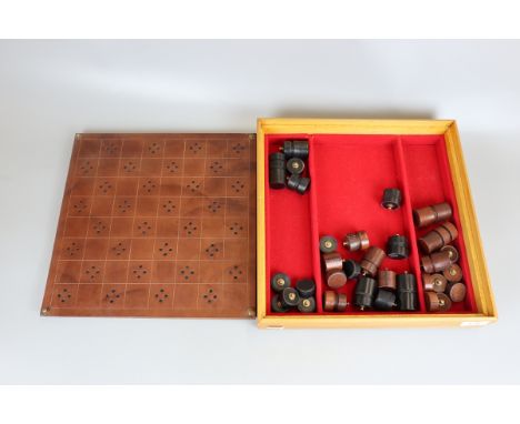 Leather chess set 
