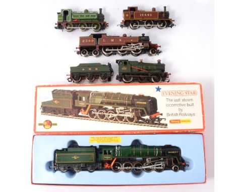 A QUANTITY OF UNBOXED AND ASSORTED TRI-ANG OO GAUGE TRANSCONTINENTAL  LOCOMOTIVES AND ROLLING STOCK