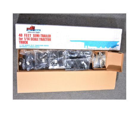 Hercules Hobby 40 feet semi-trailer model kit, for 1:14 scale tractor truck, container length 917mm, width 202mm, height 139m