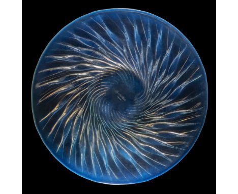  RENÉ LALIQUE (1860-1945) ALGUES BOWL, NO. 10-389 designed 1933opalescentstencilled R. LALIQUE FRANCE 39cm (15 3/8in) diamete