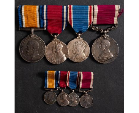 A WWI group of four to '6378 Wo Cl1 J.W. Steel RA,' War Medal, 1935 Jubilee Medal, 1337 Coronation Medal, and George V Army L