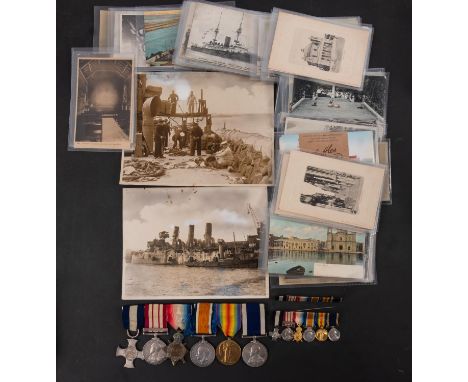 A WWI Zeebrugge Raid DSC group of six to '269564 William Mark Sutton CERA 2Cl RN' , Distinguished Service Cross, Naval Genera