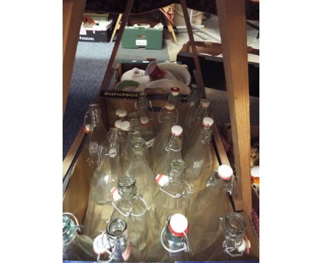A selection of vintage lemonade bottles