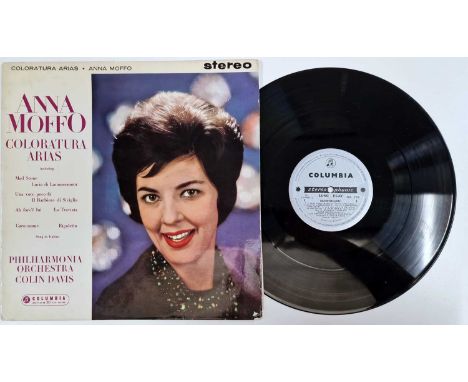 ANNA MOFFO/ COLIN DAVIS - COLORATURA ARIAS LP (UK STEREO - COLUMBIA - SAX 2376). A scarce, original UK stereo pressing of Col