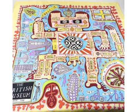 Sir Grayson Perry RA, b1960, The British Museum - A Personal Tour, silk scarf, 90 x 90cm