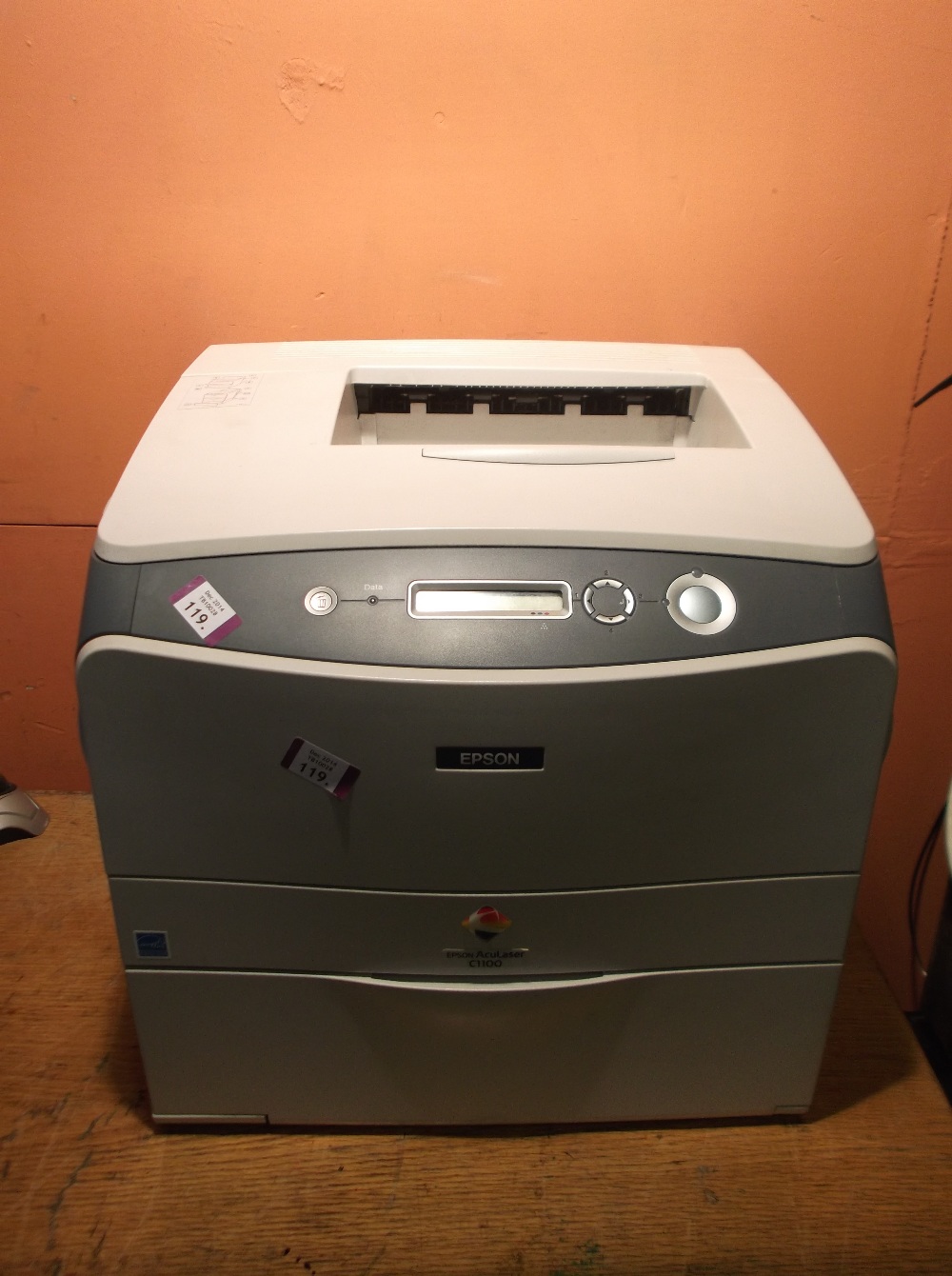  EPSON  C1100  AcuLaser Color Printer USB  Network Test 