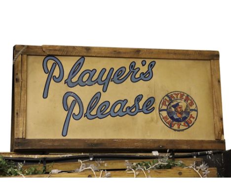Capstan Navy Cut Players Please Cigarette Wooden Dispatch Shipping box, in excellent original condition, approx. size L 58cms
