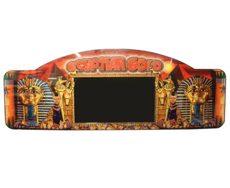 All The Fun of The Fair Fairground Header board Egyptian Gold, with working lights, computer monitor screen when connected to
